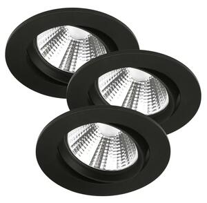FREMONT 3-KIT IP23 2700K VGRADNA SVETILKA ČRNE LED IP23 47580103
