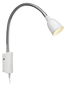 STENSKA SVETILKA TULIPAN BELA FIKSNA LED MA105939