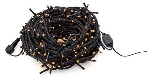 VRTNA 24 ZUNANJA SVETLOBNA VERIGA 240L ČRNA FIKSNA LED IP44 MA108177