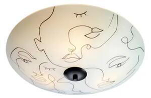 STROPNA SVETILKA MESSY FAMILY 43 CM ČRNO/BELA E14 MA108459