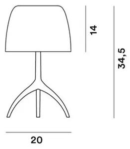 LUMIERE PICCOLA E14, NAMIZNA SVETILKA, ZATEMNITVENA, BELA FN026021EA_11D