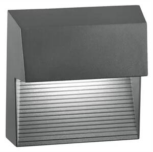 ZUNANJA STENSKA SVETILKA KRYPTON LED 6W/3000K/751lm/IP54/TEMNO SIVA NL752250