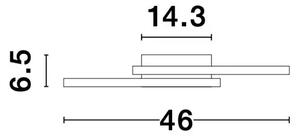 STROPNA SVETILKA BILBAO LED 25W/3000K/1600lm/IP20/BELA NL8160162