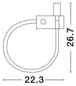 STENSKA SVETILKA GENEVA LED 3 W/3000K/190lm/IP20/BELA NL8126581