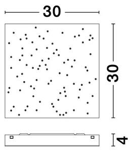 STROPNA SVETILKA CIELO LED 8W/3000-4000K/930lm/DIMM/IP20/ ČRNA NL9180382