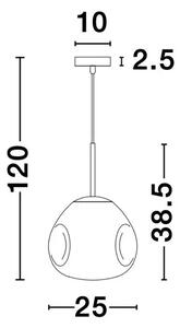 VISEČA SVETILKA LAVA E27 /IP20/BAKER NL9190401