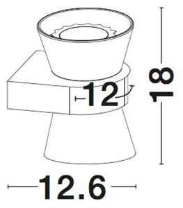 STENSKA SVETILKA BOCCALE G9 /IP20/KROMIRANA IN PROZORNA NL1300301312