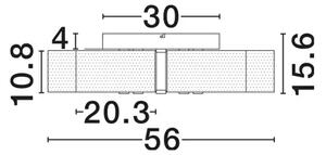 STROPNA SVETILKA GATLIN LED 27W/3000K/1306lm/DIMM/IP20/ ZLATA MEDENINA NL9756712