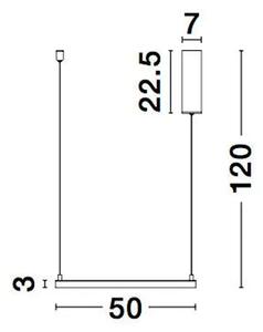 VISEČA LED SVETILKA ETERNA 30W/3000K/2188lm/DIMM/IP20/BELA NL9990735