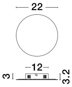 STENSKA SVETILKA CIRCLE LED 12W/3000K/1300lm/IP20/BELA NL9248155