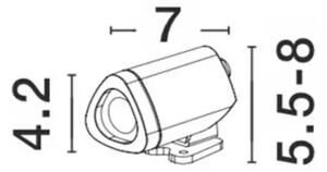 MINI ZUNANJA STOJEČA SVETILKA LED 3W/3000K/303,24lm/IP65/ČRNA NL9010004