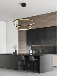CANTRIA LED VISEČA SVETILKA 98W/3000K/7643lm/DIMM/IP20/ČRNA V ZLATI NL9695239