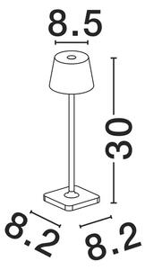 NAMIZNA SVETILKA LED 3000K 121lm IP54 RJAVA NL9030563