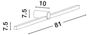BREGGO STENSKA SVETILKA LED /3000K/17W/890Lm/ČRNA NL9923422