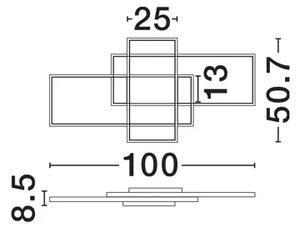 STROPNA SVETILKA CLEA LED 58W/2700-3500-5000K/3455lm/DIMM/IP20/BELA NL9756721