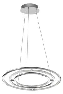 Viseča LED svetilka LIVORNO 53W/3000K/5071lm/IP20/krom NL8107401