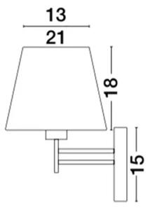 STENSKA SVETILKA LOGAN E27 IP20/BELA NL8126161