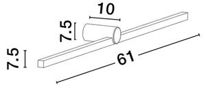 STENSKA SVETILKA BREGGO LED /3000K/12W/669Lm/BELA NL9923419