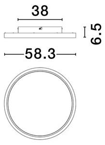 STROPNA SVETILKA CHET LED/2700-5000K/49W/3136Lm/BELA NL9030652
