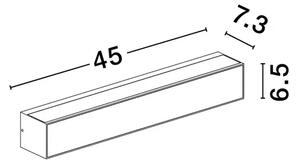 STENSKA SVETILKA INGA LED 3000K 3028lm IP65 ČRNA NL9030596