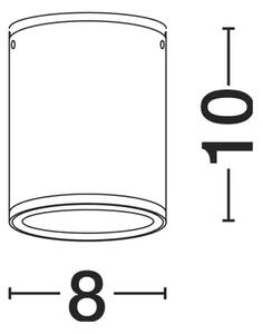STROPNA SVETILKA LUMINA LED 3000K 716lm IP65 BELA NL9030845