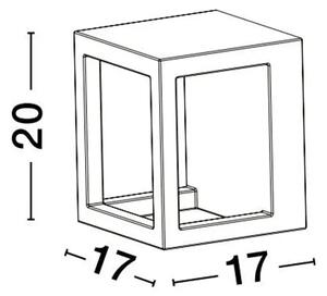 ZUNANJA STENSKA SVETILKA BEV LED 5W/3000K/200lm/IP65/Siva NL9540214