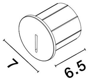 ZUNANJA STENSKA SVETILKA CIRCE LED 3W/3000K/170lm/IP54/BELA NL9136186