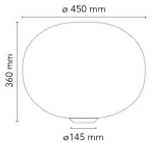 GLO-BALL OSNOVNA 2 NAMIZNA SVETILKA E27/150W/220-240V/450X360mm STEKLO BELA FL3026000