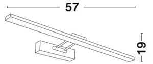 LED kopalniška svetilka ROSA 18 W/4000K/530lm/IP44/krom NL8142281