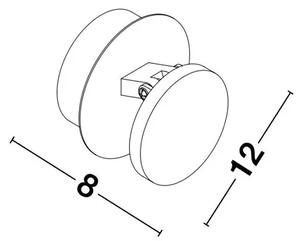 STENSKA SVETILKA OTTO LED 5W/3000K/469lm/IP20/BELA NL9139805