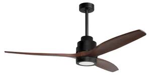 SABAL STROPNI VENTILATOR LED 12W/3000K/800lm/IP20/MAT ČRNO-RJAV NL5231401