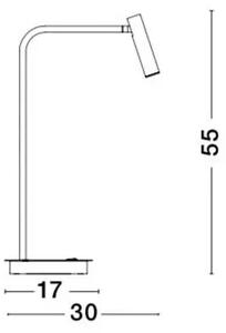 LED namizna svetilka SICILY 3 W/3000K/190lm/IP20/ ČRNA NL7140182