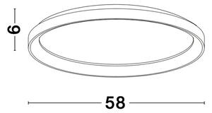 PERTINO STROPNA SVETILKA LED 50W/3000K/3134lm/DIMM/IP20/ČRNA NL9853676