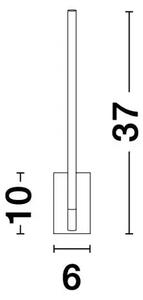 STENSKA SVETILKA RACCIO LED 6W/3000K/426lm/IP20/ ČRNA NL9180712