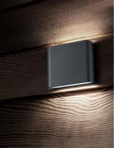 SOHO ZUNANJA STENSKA SVETILKA LED 2x3W/3000K/480lm/IP54/TEMNO SIVA NL740401