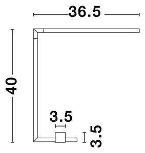 NAMIZNA SVETILKA RACCIO LED 5W/3000K/377lm/IP20/ČRNA NL9180724