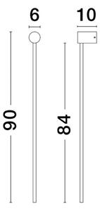 STENSKA SVETILKA SYNTHESIS LED 23W/3000K/2725lm/IP20/ČRNA NL9009324