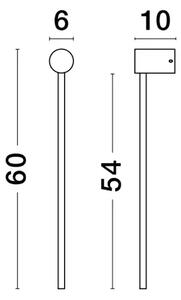 STENSKA SVETILKA SYNTHESI LED 17W/3000K/777lm/IP20/BELA NL9009323