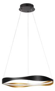 VISEČA LED SVETILKA DOBI/2700-5000K/32W/1192Lm/PEŠČENO ČRNO-ZLATA NL9030642
