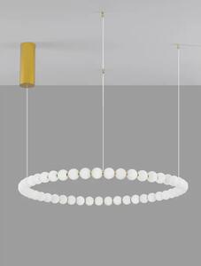 Viseča LED svetilka PERLA 96W/3000K/8076lm/DIMM/IP20/ZLATA NL9695232