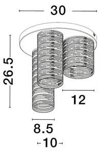STROPNA SVETILKA ZANE E14 /IP20/ČRNA/BELA NL9555811