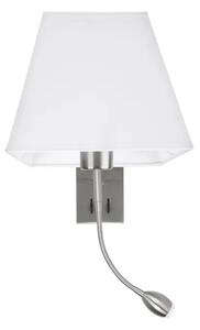 STENSKA SVETILKA VALENCIA LED & E27 3W/3000K/190lm/IP20/BELA IN KROMIRANA NL8127402