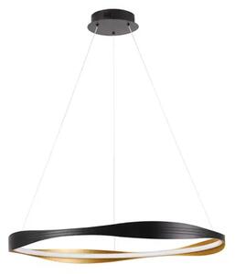 VISEČA LED SVETILKA DOBI/2700-5000K/40W/1472Lm/PEŠČENO ČRNO-ZLATA NL9030643