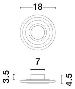 ONRID STENSKA SVETILKA LED/3000K/5W/620Lm/ZLATA NL9030654