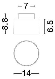 STROPNA SVETILKA OZEN LED/3000K/24W/1393Lm/BELA NL9030735