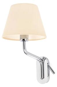 ETERNA KROMIRANA STENSKA SVETILKA E27 15W Z LEVO ŽARNICO FR24007-11