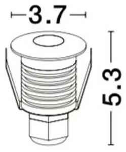 LUČI ZA STOPNICE BANG BELA 1W 3V 60Lm 3000K IP67 NL8038401