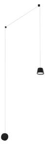 STROPNA SVETILKA AMADEO BLACK LAYOUT, LED, nastavljivo stikalo za vklop/izklop, 6 W, 230 V NL9118106