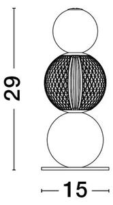 Namizna svetilka BRILLE LED 4W/3200K/231,19lm/IP20/ ZLATA NL9522030