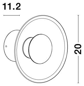 ESIL STENSKA SVETILKA LED 8W/3000K/536lm/IP20/ ZLATA NL9118528